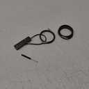 4-Digit Combination Cable Lock with 3 Steel Cables (9"/24"/47") - Secure Reset Only with Current Code - for Bike, Luggage, Gate, Shed, Cabinet - Black, 1 Pack