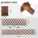 3 Pack Expandable Wooden Lattice Trellis, Outdoor Decorative Fence Panels for Climbing Plants, Vine Ivy Rose Support, Balcony Wall Decor, Yard Landscape Edging, Patio Divider, Animal Barrier