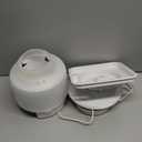 PAPIFEED Automatic Cat Feeder and Water Fountain, 3L/12 Cups 2.4G WiFi Pet Feeder with Stainless Steel Bowl, Smart APP Control for Remote Feeding, 1-12 Meals Per Day, Detachable for Easy Clean (White)