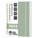 Lined Journaling Notebook for Women, A5 Spiral Notebook with 100gsm Thick Paper, 70 Sheets / 140 Pages, Notebooks for Work, Journals, Notes, Bible Study, and Daily Use 3pcs