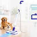 Steam Mops for Floor Cleaning, 1300W Floor Steamer with Detergent Chamber, 25S Heat Up, Lightweight Steamer for Cleaning with 2 Washable Pads, Safe for Tiles, Upholstery, Carpet, Hardwood