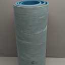 UMINEUX Extra Thick Yoga Mat, 2/5 Inch (10MM), Natural Rubber and TPE Non Slip Yoga Mats with Strap for Women Men, Eco Friendly Exercise Mat for Yoga, Pilates and Home Workout (Pagoda Blue)