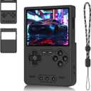 Silicone Case for Trimui Brick, Anti-Slip, Shock Proof, Soft Protective Case for Trimui Brick Handheld Game Console with Lanyard - Black
