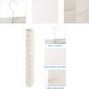 MAX Houser 10-Shelf Hanging Shoe Shelf Organizer, Hanging Shoe Storage for Closet (Beige)