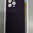 Miracase Designed for iPhone 14 Pro Max Phone Case with Screen Protector,[Upgraded Enhanced Camera Protection],Shockproof Liquid Silicone Case with Microfiber Lining,6.7 inch, Dark Purple