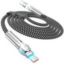 USB C to USB C Cable 10FT 240W, 180°Rotating USB C Cable Braided Type C Charger Cable Fast Charge for iPhone 16/16Pro/16Plus/16ProMax,MacBook Air,iPad Pro,Pixel,Samsung Galaxy S23/S24 Ultra-Black