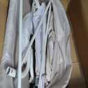 Fodoss Baby Bassinets Bedside Sleeper - All Mesh Bedside Bassinet with Wheels, 7 Height Adjustable Baby Bassinet for Infants, Beige