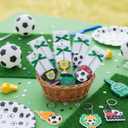 Batiyeer 72 Pack Soccer Keychains Bulk Party Favors Sports Valentines Gifts Ball Key Chains Funny Keyring for Women Men Birthday Supplies