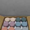 NETANY 12-pack 16oz Glass jars with Airtight Lids, Overnight Oats Containers with Lids, Wide mouth Mason Salad jars, Glass Food Storage Containers for Snacks Yogurt Spice Sugar