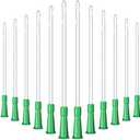Nuanchu PVC Replacement Tubings Supplies Tubes Kit Clear Replacements Hose with Flexible Rounded End for Smooth Insert(14 FR,90 Pieces) EXP. 08/05/2027