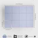 Bumusty Large Cork Board 48" x 36" Alternative - 12 Pack Felt Wall Tiles with 70 Safe Removable Adhesive Tabs, 30 Pushpins, Cork Boards for Walls Bulletin Board Office Decor (Soft Periwinkle)