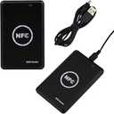Godely RFID NFC Reader Writer,Handheld 125khz 13.56Khz Key fob Smart Reader Writer,Copier,ICID Dual Band Usage,LED Light Prompt and USB Full Speed Interface