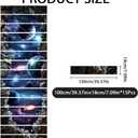 15Pcs Staircase Stickers Galaxy Space Planet Tile Stickers Beauiful Universe Self-Adhesive Water Proof Staircase Decor for Steps Garden Coffee Pubs 39.3" W x 7.08" H