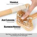NURENDER Oversized Back Scratcher, Extended Bamboo Scratcher, 22.04" Long Curved Handle; Wider Head; More Larger Scratching Surface, Adults Body Instant Scratcher Christmas Gift for Women and Men.