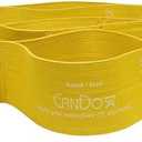 CanDo Multi-Grip 6 Foot Exercise Resistance Band with Hand/Foot Loops for Total Body Workouts, Training, Rehab, Stretching and Therapy
