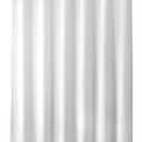 Titanker Fabric Shower Curtain Liner Washable, 72 x 78 Inches, White Shower Liner Fabric with 2 Magnets, Polyester Long Bathroom Shower Curtain Liner Waterproof Soft Lightweight, White