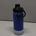 koodee Water Bottle -16 oz Stainless Steel Double Wall Vacuum Insulated Water Bottle for School Wide Mouth Spotrs Flask with Leakproof Spout Lid (Navy)