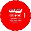 Diablo Steel Demon Cermet II Saw Blade for Medium Metal - Triple Chip Cutting Action - 14" x 72-Teeth, 1800 Max RPM - D1472CF