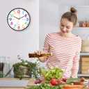 Kids Wall Clock, 8 Inch Small Modern Wall Clocks Battery Operated, Silent Non-Ticking Analog Classic for Office, Home, Bathroom, Kitchen, Bedroom, School