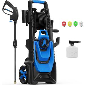 Pressure Washer, 4800 MAX-PSI Power Washer with 4 Connect Nozzles, High Pressure Cleaning Machine with Foam Cannon for Cars/Patio/Garage/Home Cleaning (Blue)