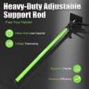 KILOUPOLE Cabinet Jack Support Pole, 45.3-114.2 Inches Steel Telescopic Quick Support Rod, Third Hand Tool Support System, Drywall Jack, Cargo Bars, 132 LB Capacity, 2-Pack