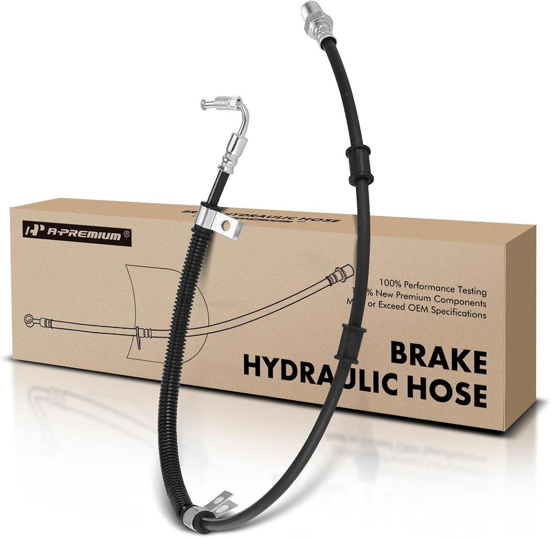 A-Premium Front Driver or Passenger Brake Hydraulic Hose Compatible with Select Ford Models - F650/F750 2013 2015 - Replace# DC4Z2078A