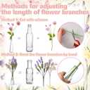 8 Sets Artificial Wildflowers Table Centerpiece with Vases Spring Summer Colorful Wildflower Centerpieces Silk Flower Arrangement for Wedding Baby Shower Table Centerpieces Party Decoration