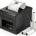 80mm Bluetooth Thermal Receipt Printer, POS Printer with USB, 300mm/s, Compatible with Windows/Mac, Ideal for Restaurants & Retail