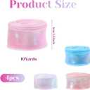 4 Roll Iridescent Organza Ribbon Sheer 4 Colour Organza Ribbon, Sheer Easter Craft Decorative Ribbons 10 Yards Wired Chiffon Ribbons for Flowers Bouquets Garlands Wedding Gift Wrapping Ornaments