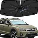 Windshield Sun Shade Umbrella for Subaru Crosstrek 2013-2017, Foldable Sunshade for Car Front Window, 360 Rotation Automotive Interior UV Protection for Outdoor Parking
