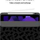 Compatible with iPad Air 11 Inch Case M4/M3/M2(2026/2025/2024),Compatible with iPad Air 5th/4th (2022/2020) Generation 10.9 Inch Case Pencil Holder Cute Women Girls-Black Leopard Cheetah