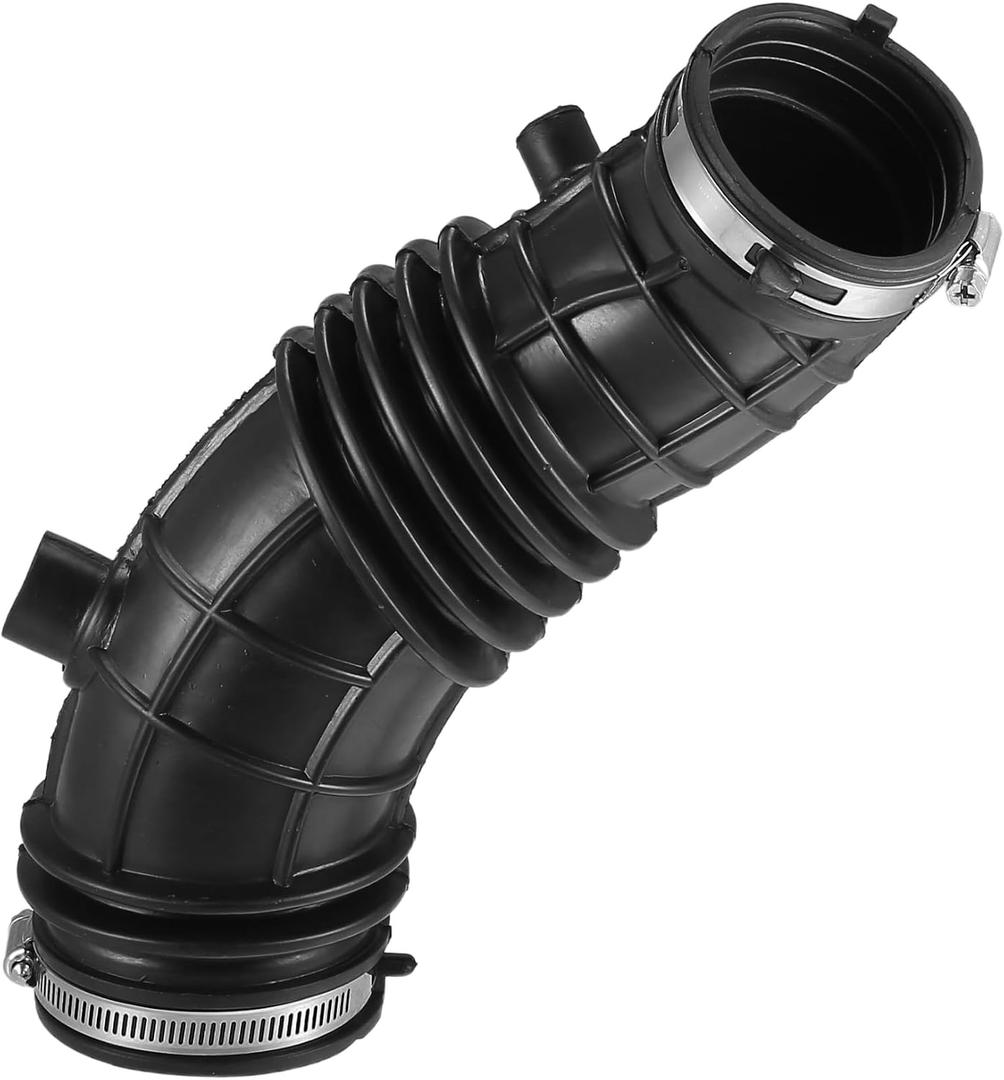 Air Cleaner Intake Hose Tube with Clamps 17228-R40-A00 - Car - Engine Filter Air Intake Duct Hose Tube - for Honda Accord 2.4L L4 2008-2012 Rubber Black - 1Pc