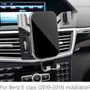 LUNQIN Car Phone Holder for Mercedes Benz E-Class 2010 2011 2012 2013 E350 E400 E550 E63 AMG Auto Interior Accessories Best Cell Phones Mount Cellphone Mobile Cradle Charging Navigation Bracket Stand