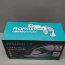 Steam Iron for Clothes, 1600W 2-in-1 Iron & Steamer with Detachable Ceramic Soleplate, Converts from Steamer to Iron in Seconds, Auto-Off, Self-Cleaning, Wrinkle Remover for All Fabrics (white)