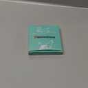 Rolled Leather Dog Collar Soft Round Collars, ID Tag for Small Medium Large Dogs (9-12 inch, Aqua Blue)