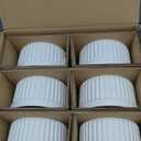 LE TAUCI Ramekins 16 OZ Oven Safe, Ceramic Souffle Dishes for Oven, Custard Cups, Creme Brulee Dishes, Porcelain Large Ramekins, Pudding Ramiken, Dipping Sauces, Set of 6, White