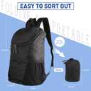 DOVO Hiking Backpack, Waterproof and Wear-resistant Lightweight Backpack Packable,Outdoor Travel Camping Daypack Foldable-BLUE, Mid