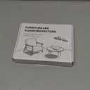 28 Pcs Chair Leg Sliders for Carpet, Square Chair Glides, Silicone Furniture Leg Protectors Caps, Carpet Protectors Table Feet Covers Cups, Teflon Furniture Pads Sliders (Fit:13/16" ~ 1")