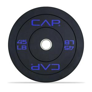 CAP Barbell Olympic Rubber Bumper 45 lb Plate