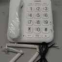 VTech SN1107 Corded Phone with Oversized High-Contrast Buttons, Talking Digits for Seniors, 10 Number Speed Dial, Visual Ringer, Full-Duplex Speakerphone