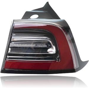 Right Passenger Side Rear Tail Outside Light Brake Outer LED Lamp Assembly | Fits For Tesla Model 3 2017 2018 2019 2020 Replace# 1077398-00-G, 1077398, 1077398-00-H, 1077398-00-F