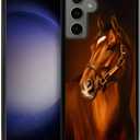 Compatible with Samsung Galaxy S24 Case,Horse Slim Soft Shockproof TPU Protective Cover Case for Samsung Galaxy S24 6.2-inch