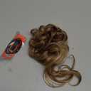Messy Bun Hair Piece Tousled Updo Hair Buns Extension Elastic Band Hair Pieces Curly Hair Bun Scrunchie for Women Curly Chignon Ponytail Hairpiece Daily Wear(Light Brown mix Ash Blonde)