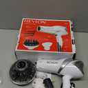 REVLON Infrared Hair Dryer with Diffuser & Concentrator  Ionic Ceramic Blow Dryer for Frizz Control, Shine, Soft Hair & Moisture Protection  1875W Professional SalonQuality (White) Missing Smoothing Concentrator & Sectioning Clips