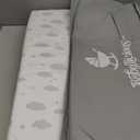 Babylicious Waterproof Pack and Play Mattress Topper | 38" x 26" x 1.5" | Trifold Style - Breathable Soft Plush Foam - Portable Mattress Topper- Baby Foam Mattresses for Babies