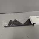 Stainless Steel Stove Gap Covers,Stove Gap Filler,Stove Gap Guards,Range Trim Kit,Easy Clean and Heat Resistant, Stretchable Length 13.8" to 27.5",Width 0.79",Black(2PCS),with Accessories