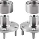 2 x Front Wheel Hub Bearing Assembly Compatible with 06-14 Hyundai Sonata 2.0L, 11-14 Tucson, 03-05 SG350, 11-14 Kia Sportage, 07-10 Rondo, 06-13 Optima Exclude 2.0L, Replace 510034
