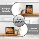 2 x FULDGAENR 11x14 Picture Frame, Black Frames for 11 x 14 Inch Photo Poster Certificate, High Transparency Wall/Tabletop Frame with Horizontal Vertical Display (Black | 11"x14")