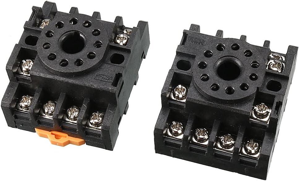 uxcell PF113A Relay Base Socket 11 Pin for MK3P-I JQX-10F 5Pcs