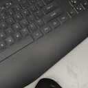 Wireless Keyboard and Mouse Combo with 7 Colored Backlits, Wrist Rest, Rechargeable Ergonomic Keyboard with Phone Holder, Silent Lighted Full Size Combo for Windows, Mac, PC, Laptop-Trueque (White)